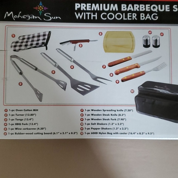 Barbeque set with insulated cooler bag - Picture 4 of 4